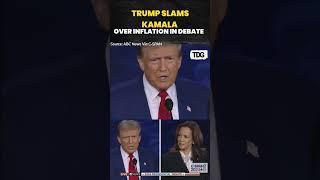 #watch | Trump Blames Kamala Harris for Inflation During Heated Presidential Debate #viral #shorts