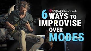 6 ways to IMPROVISE over MODES of the major scale!