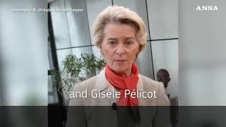 Von der Leyen: "Oggi, e ogni giorno, al fianco delle donne vittime di violenza"