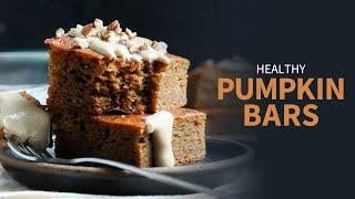 Healthy Pumpkin Bars | No flour required!