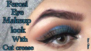 Ferozi Eye makeup with ferozi dress || party makeup by Sam Glam