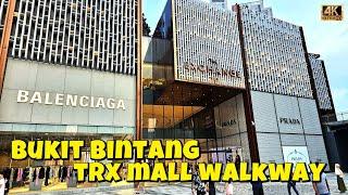 Bukit Bintang to TRX Mall (Tun Razak Exchange) Walking Tour | Kuala Lumpur, Malaysia | 4K