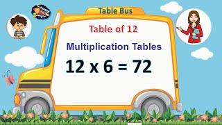 Table of 12 | Times Tables | Multiplication Tables | 12 ka Pahada | Learning Booster | Maths Tables