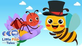 10 Little Bees Go Buzzing |  Little Fish Tales | #nurseryrhymes