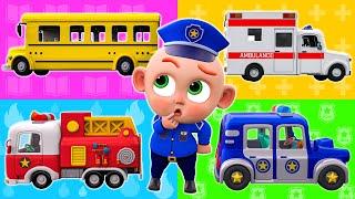 Fire Truck, Police Car, Ambulance  | Little Rescue Squad | More Nursery Rhymes & Kids Song