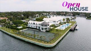 A Luxury Palm Beach Home That Is Its Own Island | Open House TV