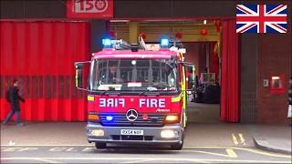 Fire engine responding - London Fire Brigade using siren and lights