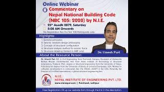 Commentary on Nepal National Building Code (NBC 105: 2020) by N.I.E.