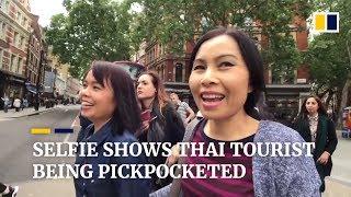 Thai tourist's selfie captures London pickpockets stealing her purse