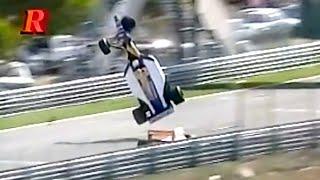 Riccardo Patrese Big Crash 1992 F1 Portuguese GP