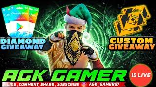 AGK GAMER IS LIVE ||RANK PUSH WITH GUILDMATE|| GARENA FREE FIRE