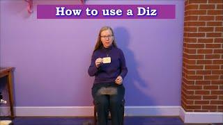 How to use a Diz with Cynthia D. Haney of Cynthia Wood Spinner