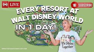 Every Disney Resort in One Day!! #live