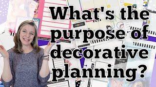 What's the Purpose of Decorative Planning? || Custom Planner Spreads