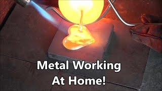 The Making of A Hand Poured Silver Heart - Metal Working 999 Fine Silver At Home!