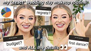 The *exact* products I used on my WEDDING DAY! (and ALL the wedding details!!) Budget, regrets, etc