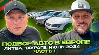 Подбор авто в Европе. Литва. Таураге. Июнь 2024