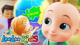 2 HOURS - Seven continents  BEST Toddler Nursery Rhymes - Children's BEST Melodies by LooLoo Kids