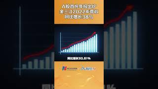 A股首份年报出炉！金三江2022年营收同比增长38% #a股