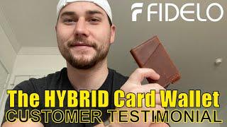 FIDELO HYBRID EDC Minimalist Wallet | Best Wallet Product Review | "Fits in Front Pocket Easily!"