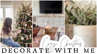 Cozy Christmas Decor - Christmas Decorate with Me - Cottage Farmhouse Christmas