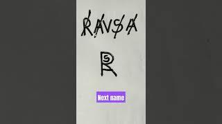 # RAVSA name logo # Design # Next name #shorts # By Rajbir