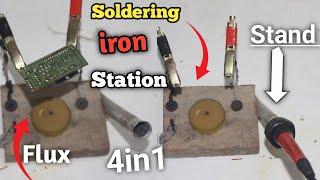 How to make soldering iron station at home || सिर्फ ₹30 मे कबाड़े से बनाया Soldering Iron Station