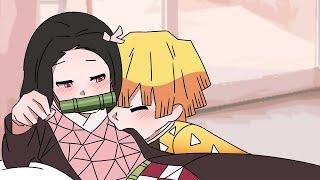  How will Zenitsu and Nezuko react when they bite each other? ┃Demon Slayer : Kimetsu no Yaiba