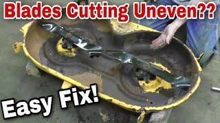 Easily Fix Your Bent Mower Deck (Cutting Uneven)