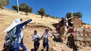 A Nomadic Single Mother's Farewell: Building a Dream Hut After Her Children Go to School