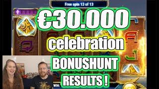 The €30.000 celebration bonushunt results!