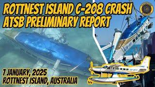 ATSB Preliminary Report Rottnest Island C-208 Crash