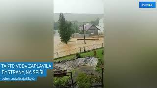 Spiš zasiahli prívalové povodne 13.6.2018