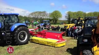 Mowers in action at the Je Lawrence & Son ltd grassland demo day