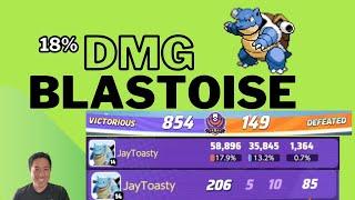 18% Team Damage With Blastoise | JayToasty | Pokemon Unite