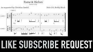 Polo G - Fame & Riches ft. Roddy Ricch (Guitar Loop with Tab)