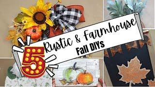 Rustic Farmhouse Fall DIYs - Fall Sign DIYs - Budget Friendly DIYs