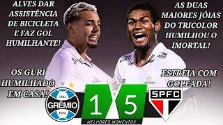 Grêmio 1 x 5 São Paulo | Gols e Melhores Momentos | Brasileirão Sub-20 2025