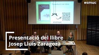 Presentació del llibre 'Les competències musicals...' | Josep Lluís Zaragozà | ESMUC