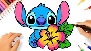 HOW TO DRAW STITCH CUTE 