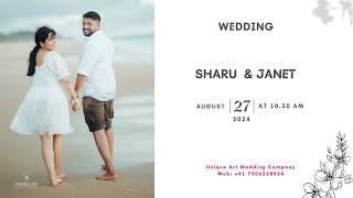 SHARU & JANET|| WEDDING || LIVE STREAMING || 27.08.2024 || TIME : 10.30 AM ||