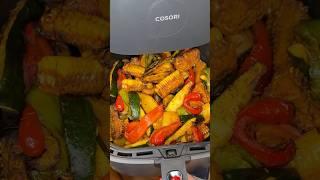 Сочный микс из овощей в аэрогриле 