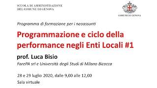 Programmazione e ciclo della performance negli EELL 1 1