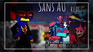 [/] — Sans AU react to "Stayed Gone" •Exclusive reaction TM• (Hazbin Hotel) {Gacha life 2}