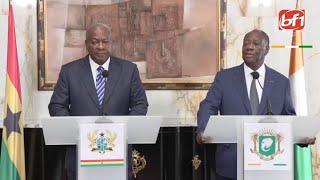 Côte d'Ivoire-Ghana : les Présidents Ouattara et Mahama appellent l'AES à réintégrer la CEDEAO