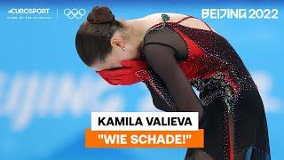 Wie schade! Kamila Valieva Stürzt in Kür | Olympische Winterspiele 2022