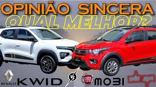 Fiat MOBI ou Renault KWID? Qual o melhor carro popular mais barato do Brasil? Preço, consumo, tudo!