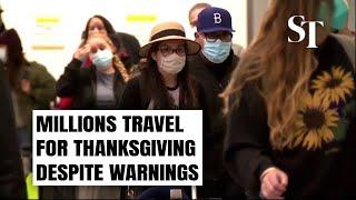 Covid-19: Millions travel for Thanksgiving despite warnings