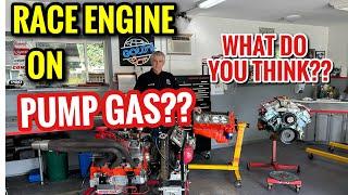 A PUMP GAS RACE ENGINE?? BUILDING A RACE WINNING 400 SBC - SAVING MONEY AT THE PUMPS!