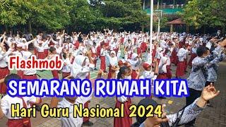 Flashmob Semarang Rumah Kita SDN Purwoyoso 03 Dalam Rangka Hari Guru Nasional 2024